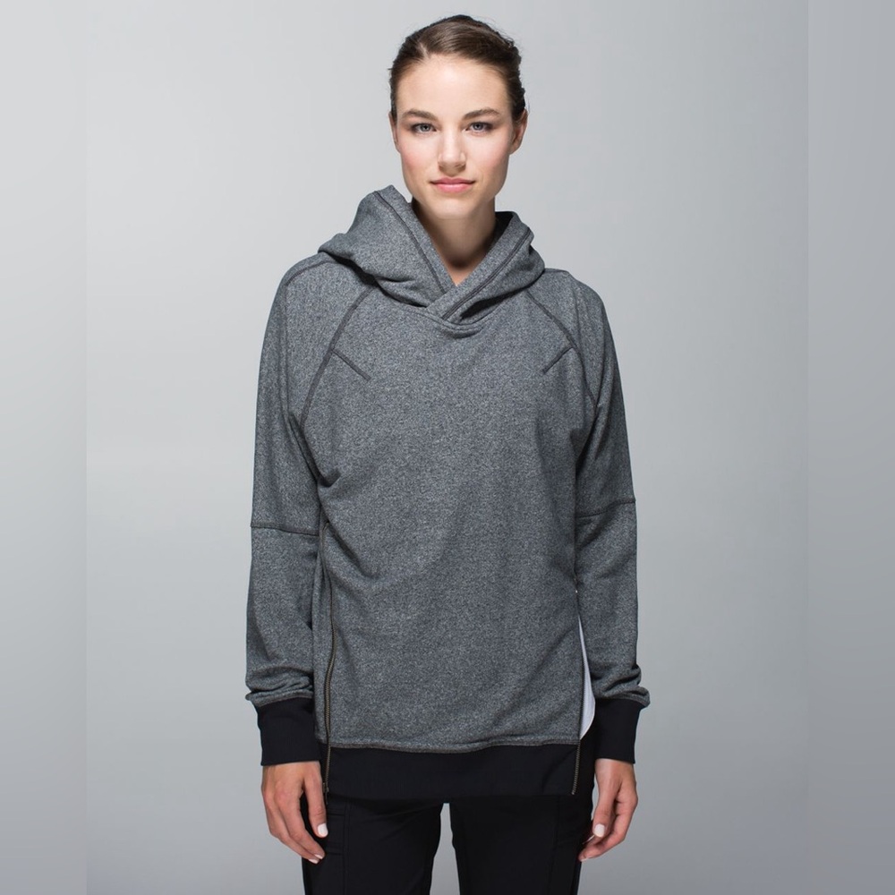 lululemon athletica Men's Gray Crewneck Hoodie Sweater